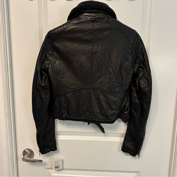 Free People Asheville Vegan Leather Jacket XS - Picture 3 of 9
